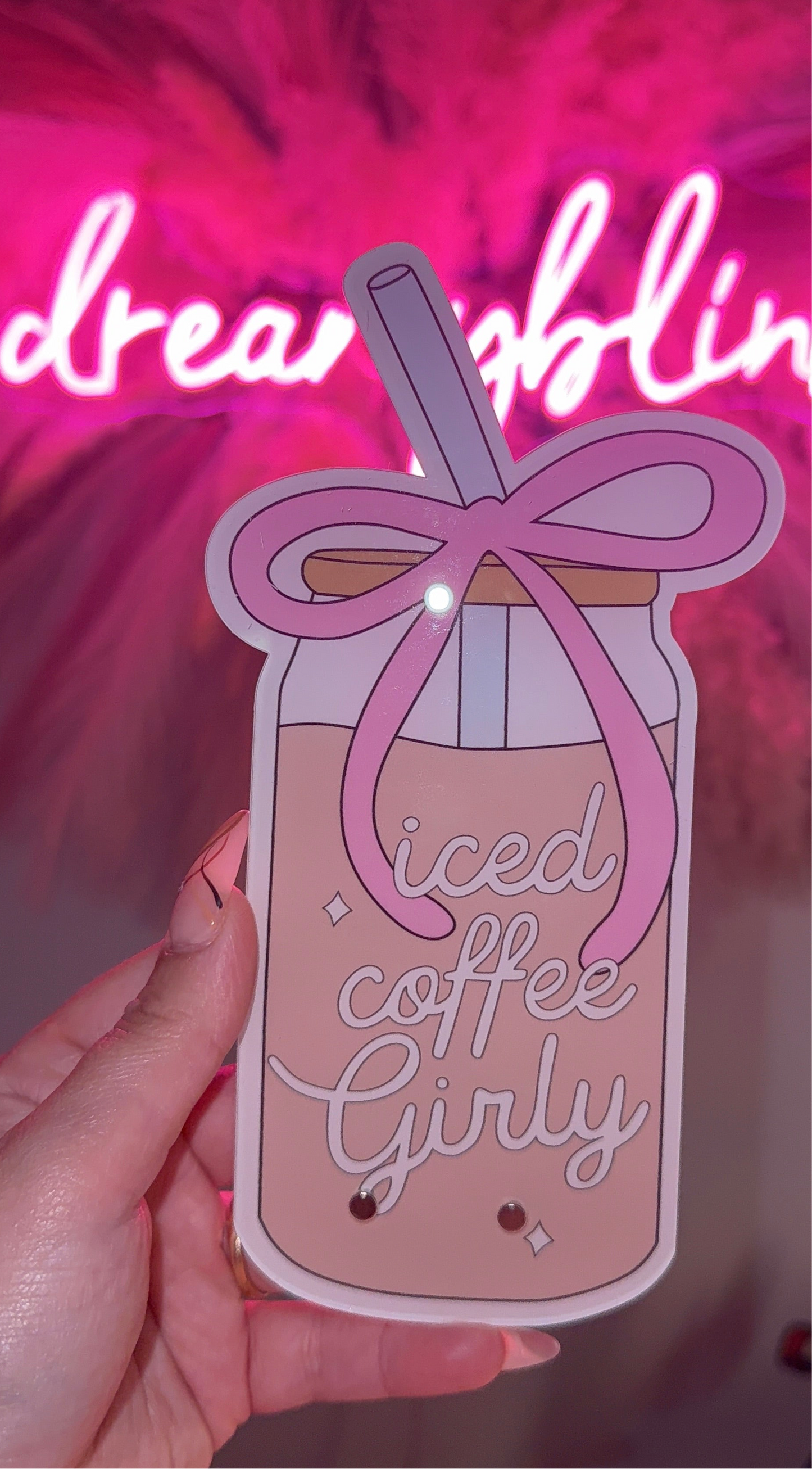 Ice Coffee Girly Tile