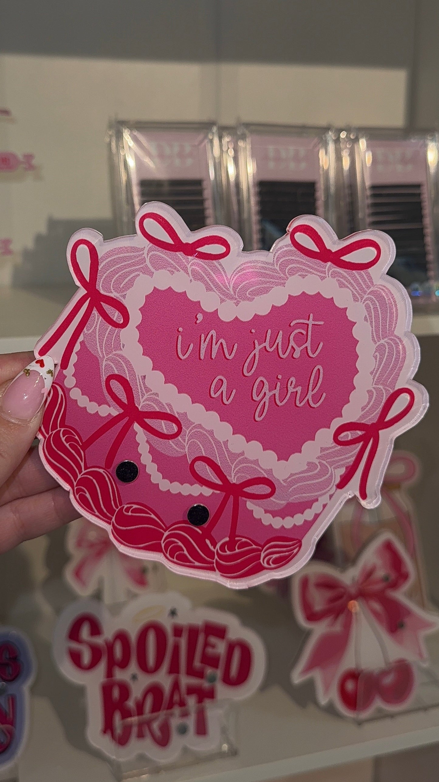 Just a Girl Lash Tile