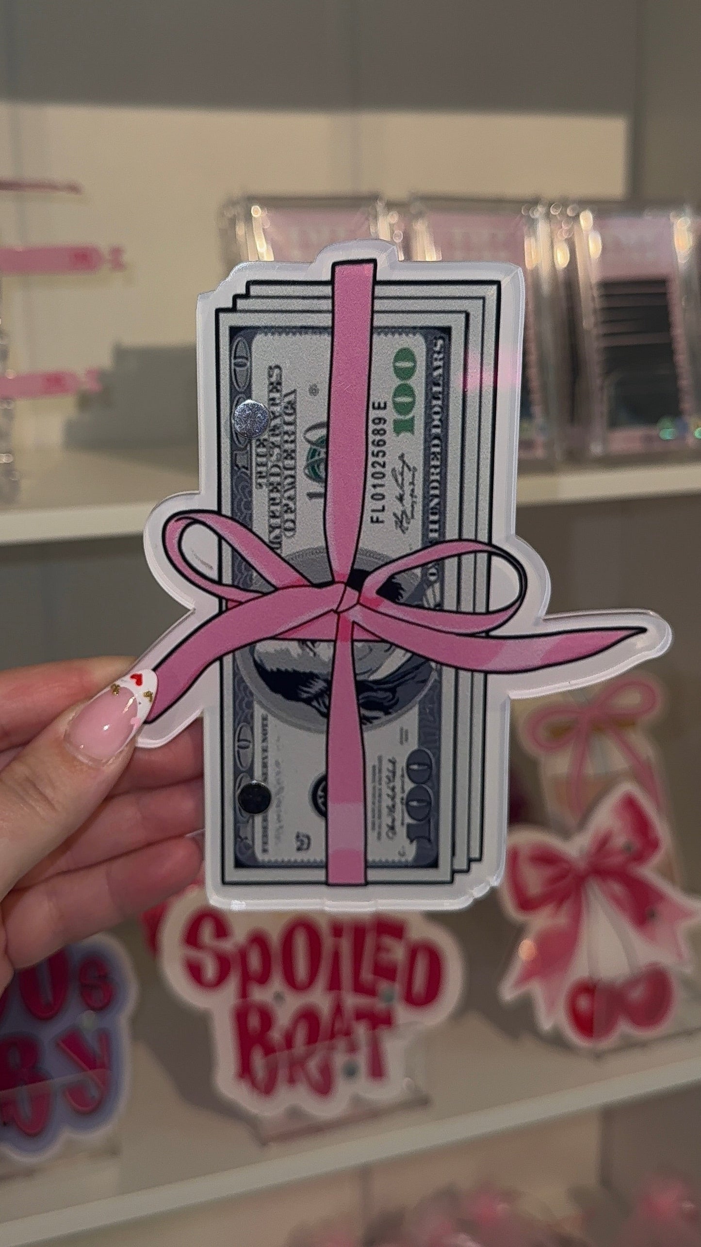 Money Bow Lash Tile