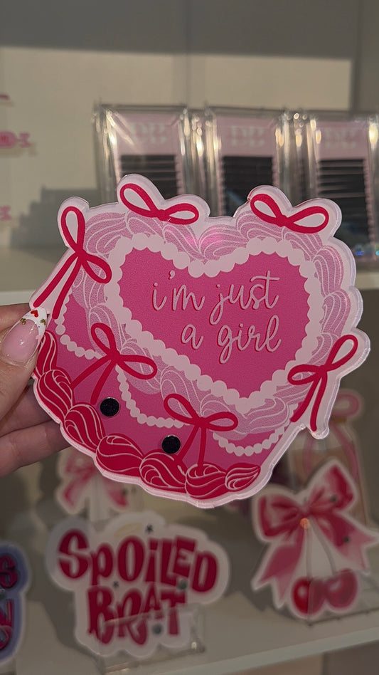 Just a Girl Lash Tile